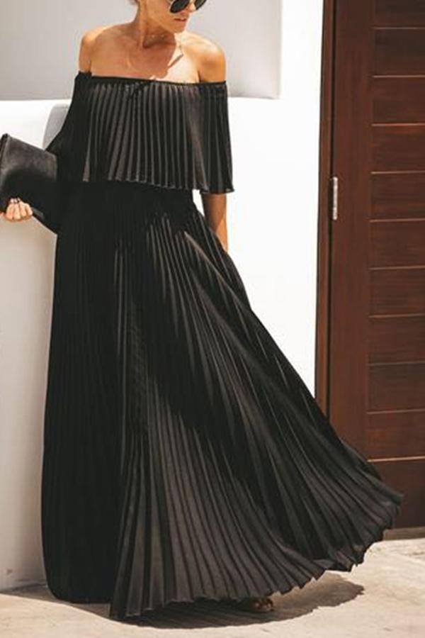 Serena® | Langes Rüschenkleid