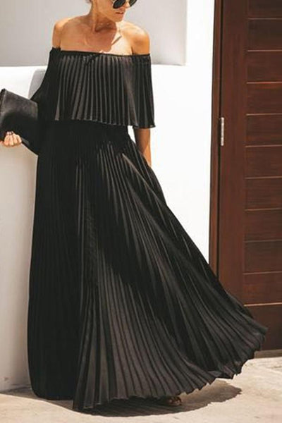 Serena® | Langes Rüschenkleid