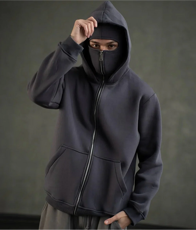 Taylor | Balaclava Hoodie mit Reißverschluss