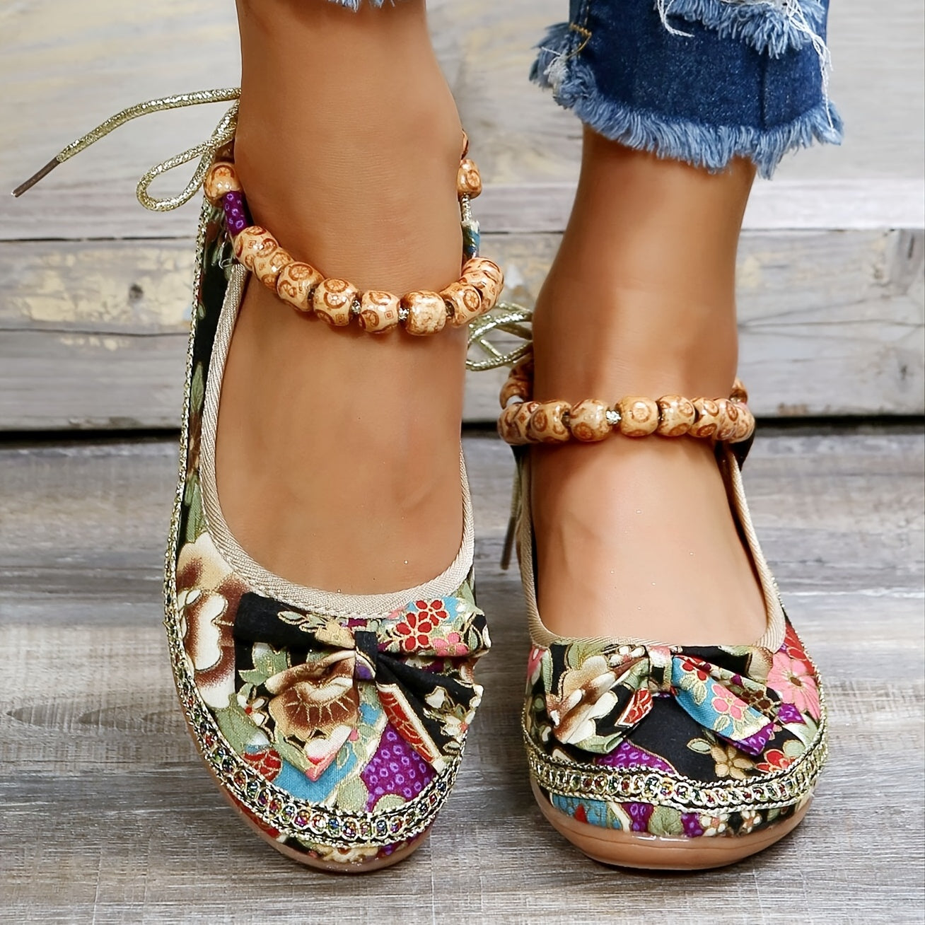 Zora® | Bequeme Schuhe mit Blumendruck
