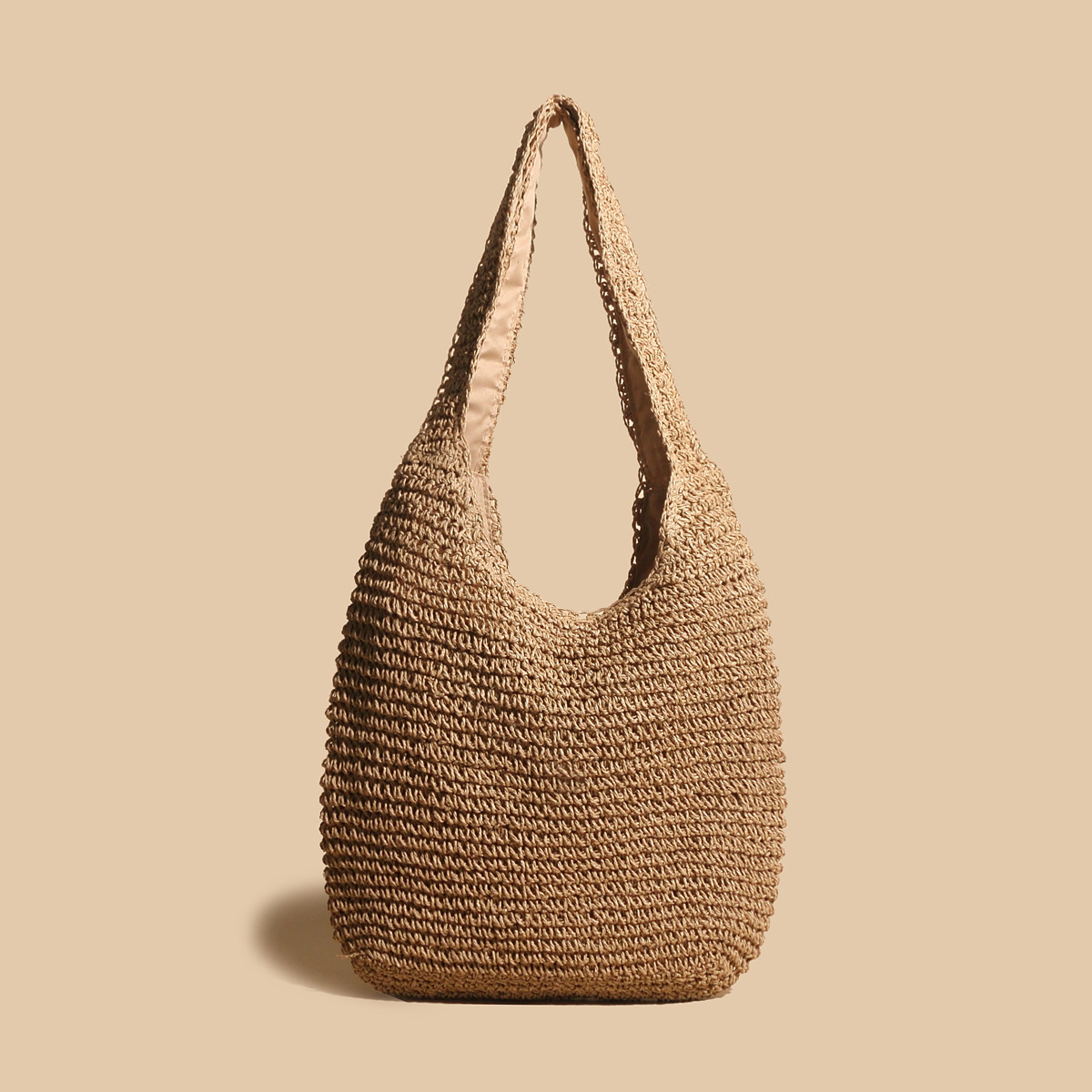 Hobo Strohtasche | Handgefertigt | Boho-Chic