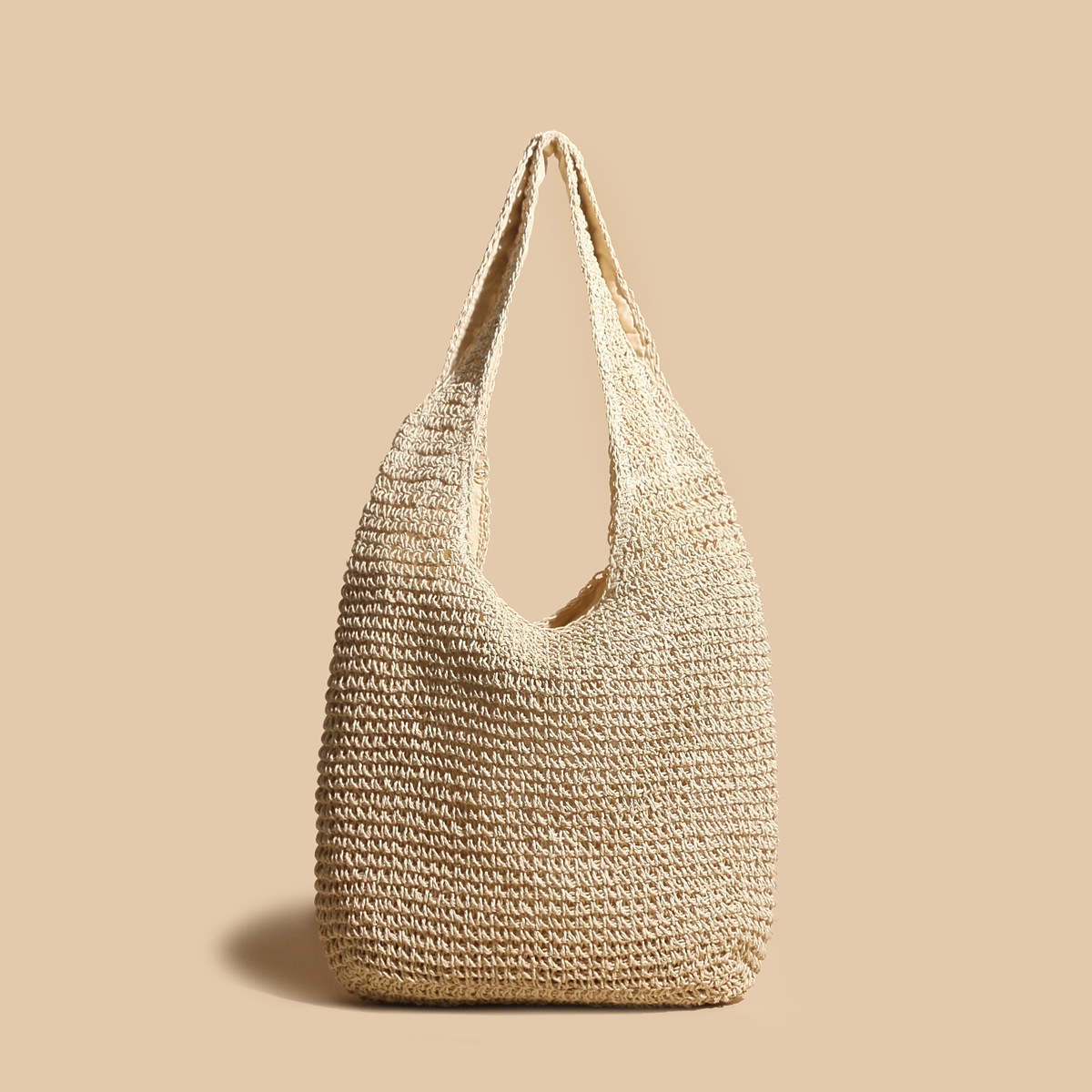 Hobo Strohtasche | Handgefertigt | Boho-Chic