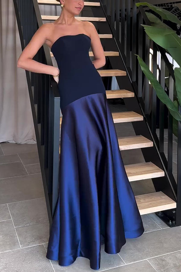 Sophia® | Elegantes, trägerloses, ausgestelltes langes Kleid