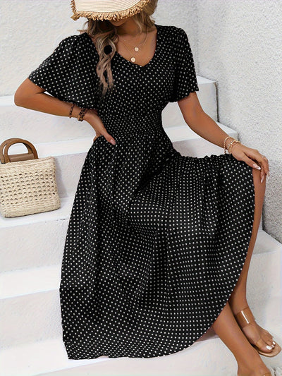 Gepunktetes Sommerkleid | Luftig & Feminin | Perfekt für sonnige Tage
