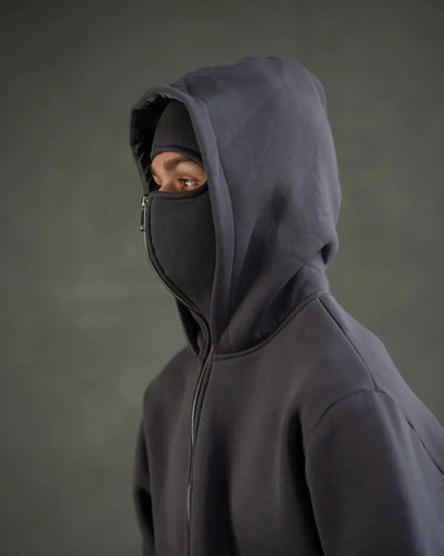 Taylor | Balaclava Hoodie mit Reißverschluss