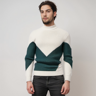Elias | Gestrickter Pullover aus Baumwollmischung mit Muster