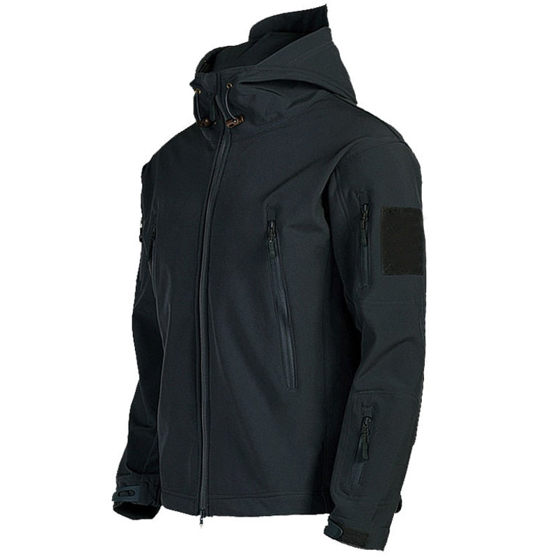 Herren Funktionsjacke mit Kapuze | Outdoor Reißverschluss