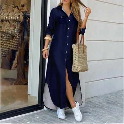 Charlotte | Entspannte lange Hemdbluse