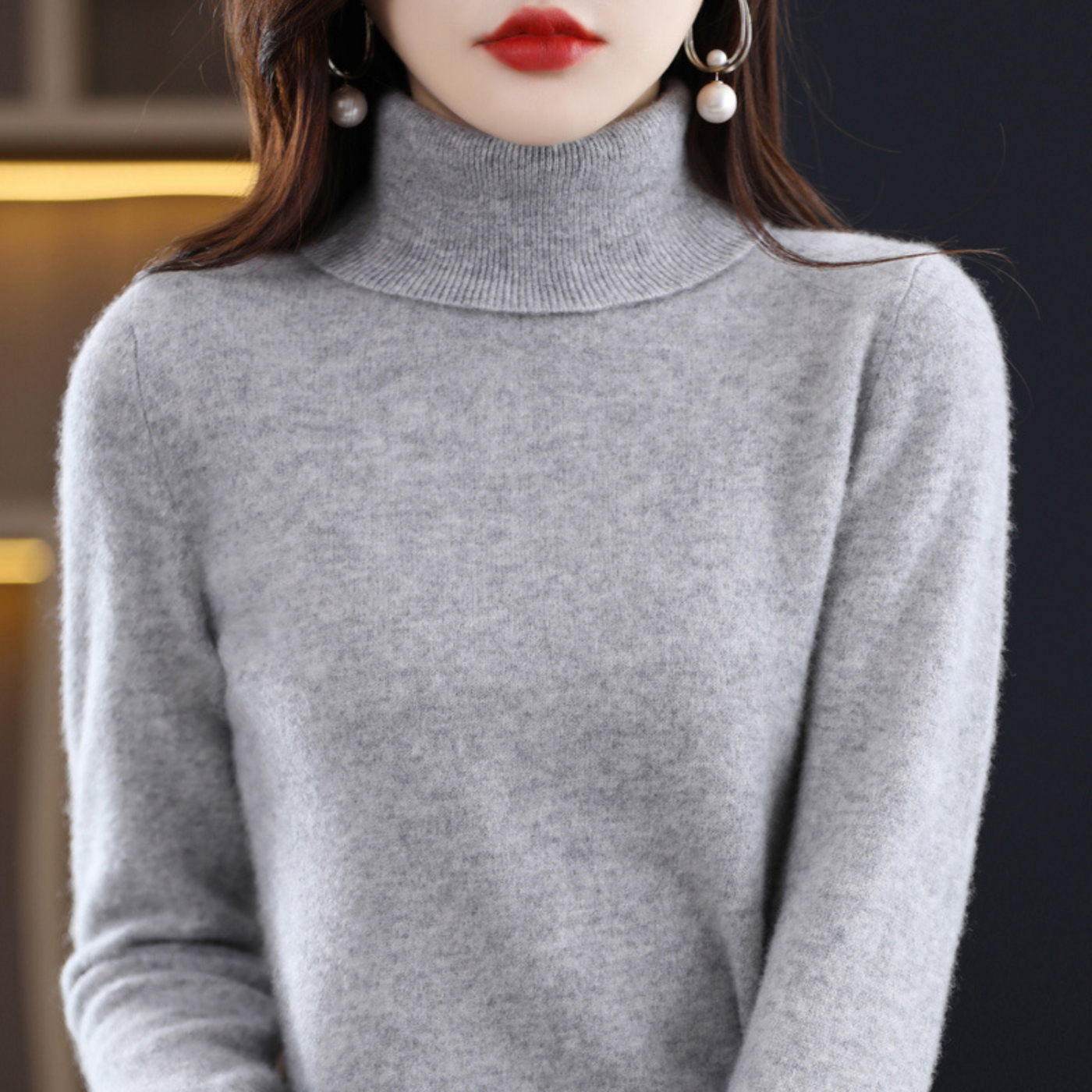 Ella | Luxuriöser Kaschmir Rollkragenpullover für Damen