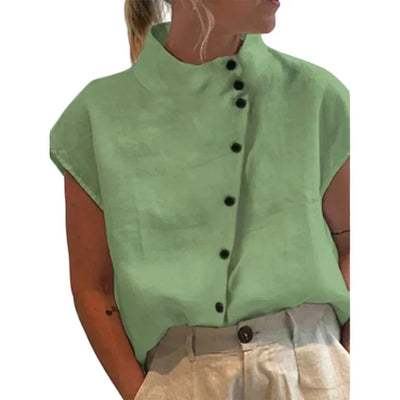 Ingrid | Elegante Bluse mit Stehkragen
