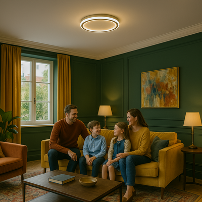 Dimmbare Skandi LED Deckenleuchte