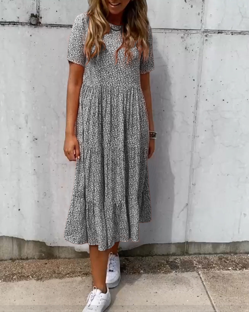 Ileana® | Kurzarmkleid mit Blumendruck