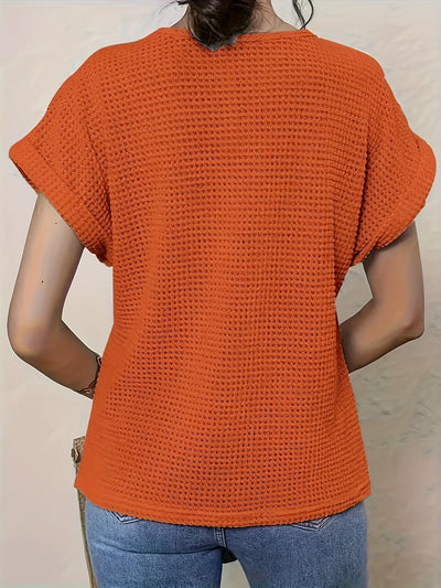 Häkel-Top mit Kurzarm | Boho-Design | Luftiger Schnitt