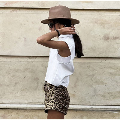Venetia® | Lucie Retro Damen-Shorts mit Leopardenmuster