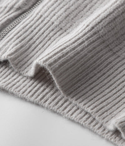 100% Merino Wool Zipped Cardigan