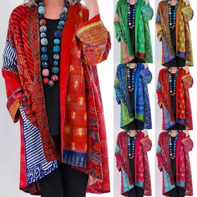Sandra | Farbvolle Bohemian Vintage Cardigan