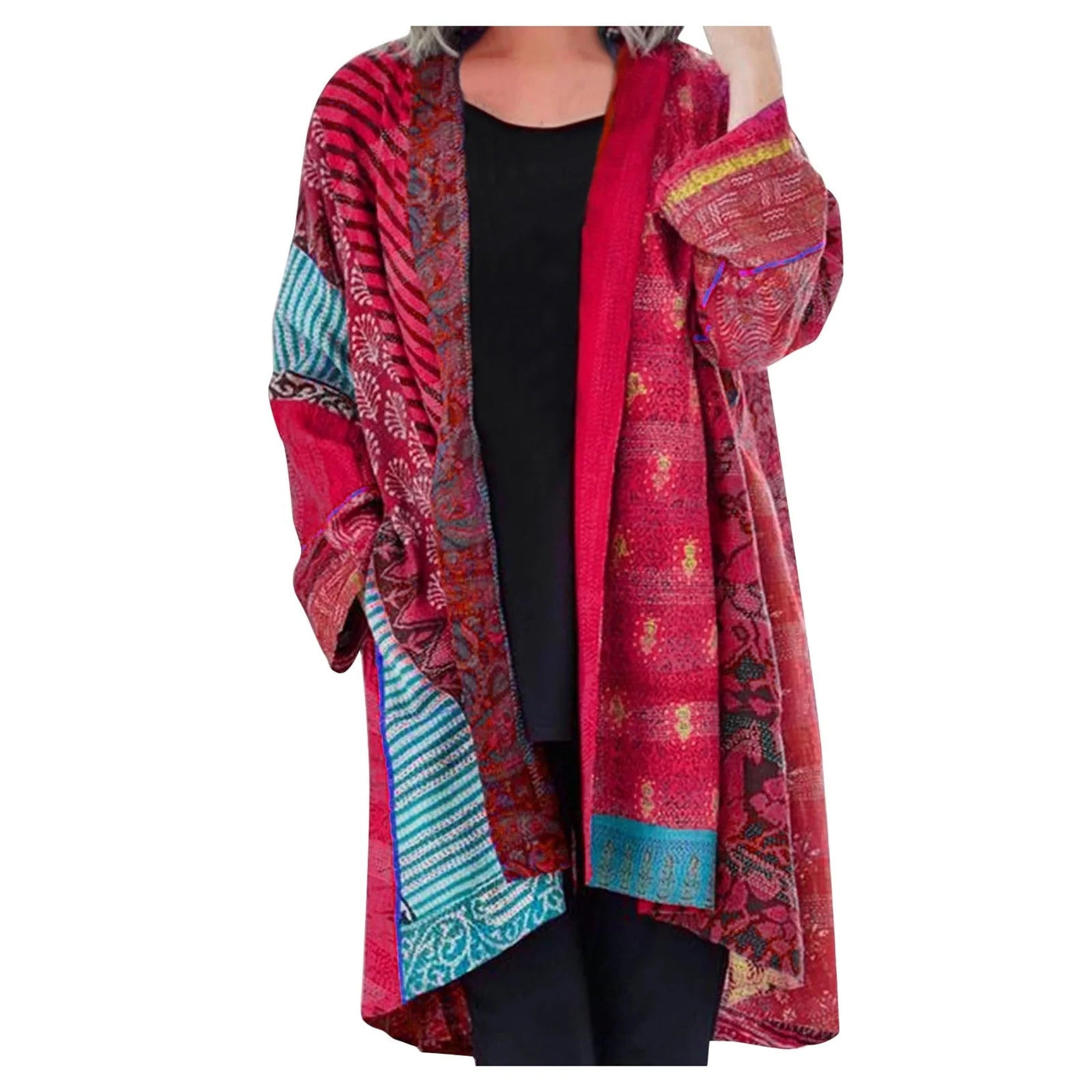 Sandra | Farbvolle Bohemian Vintage Cardigan