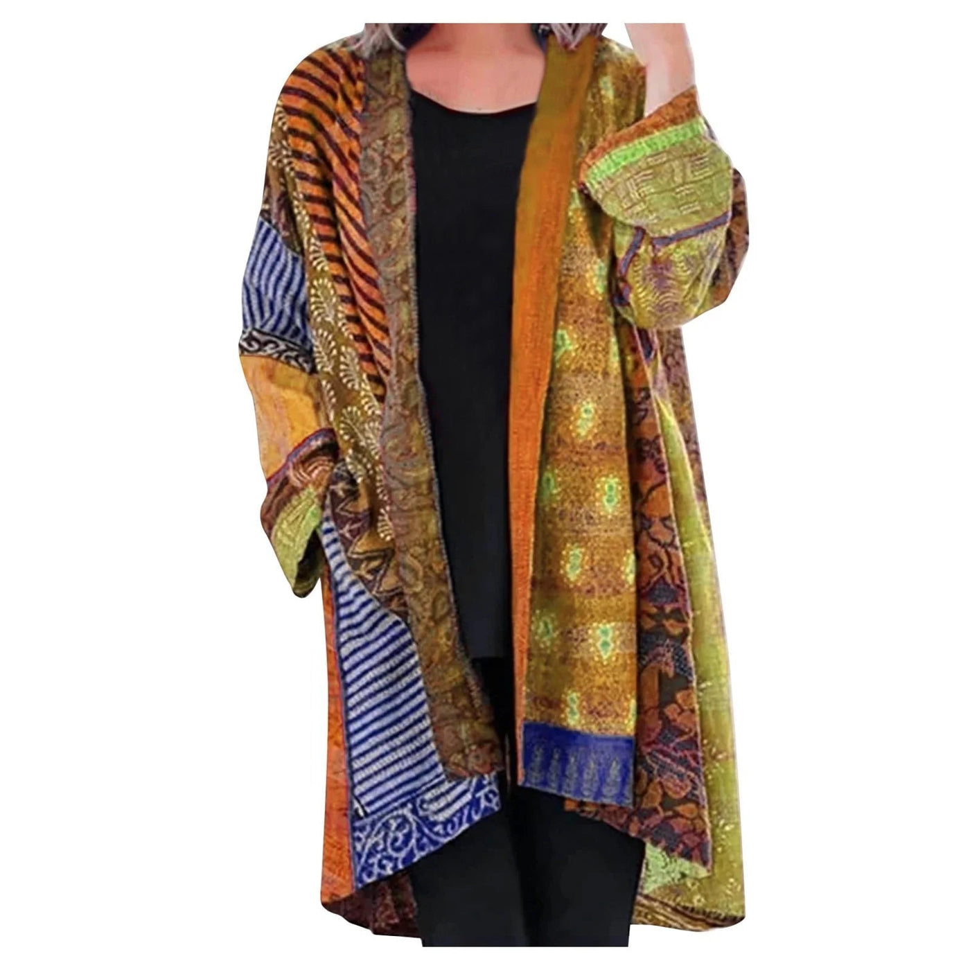 Sandra | Farbvolle Bohemian Vintage Cardigan