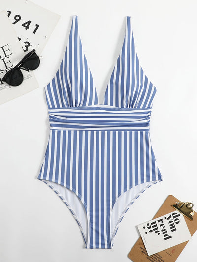 Ella® | Gestreifter Badeanzug