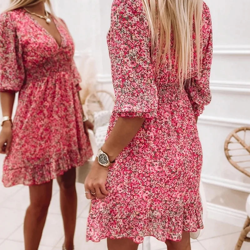 Beatriz® | Bequemes Kleid mit Blumendruck für Damen