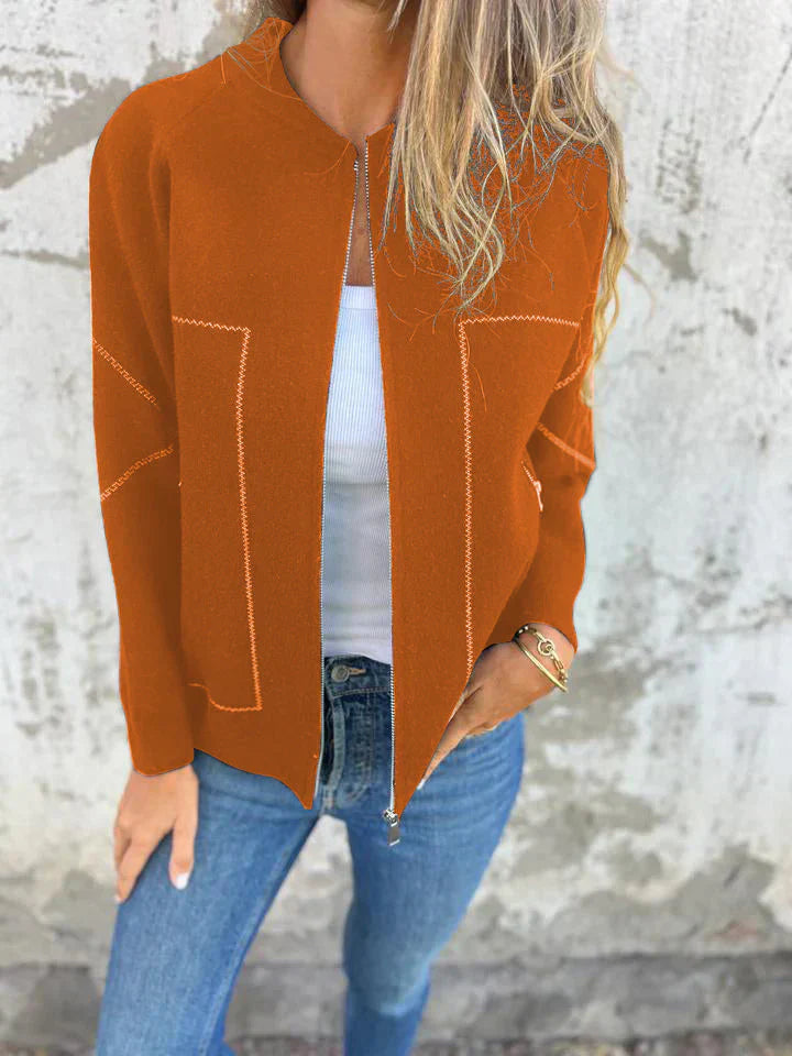 Elegante Strickjacke | Lässiger Schnitt & Reißverschluss | Zeitlos & Komfortabel