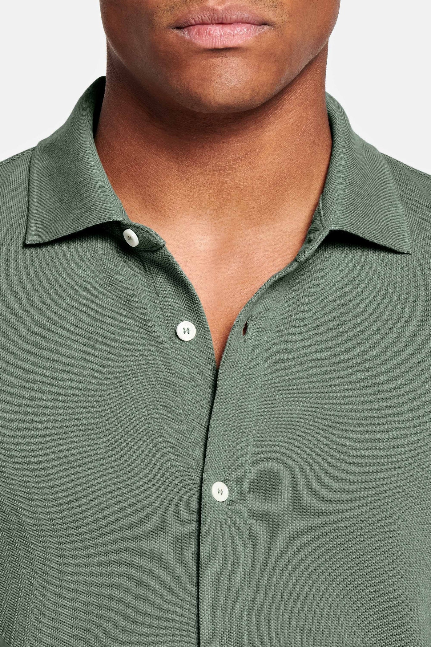 Grüne Piqué Shirt