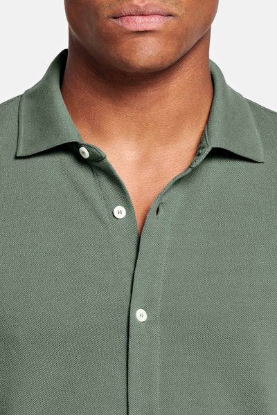 Grüne Piqué Shirt