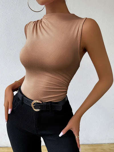 Eva | Elegantes Mid-High-Neck-Top