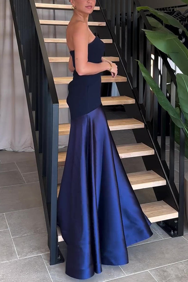 Sophia® | Elegantes, trägerloses, ausgestelltes langes Kleid
