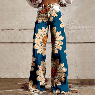 Alessia – Damen Jeans mit hoher Taille und weitem Bein