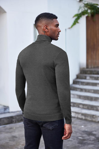 Luciano – Herren Slim Fit Rollkragenpullover