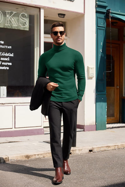 Luciano – Herren Slim Fit Rollkragenpullover