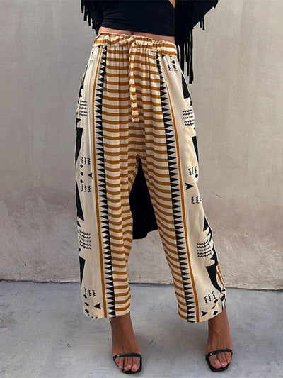 Sonia® | Pauline Ethno-Print-Hose mit elastischem Bund und Taschen