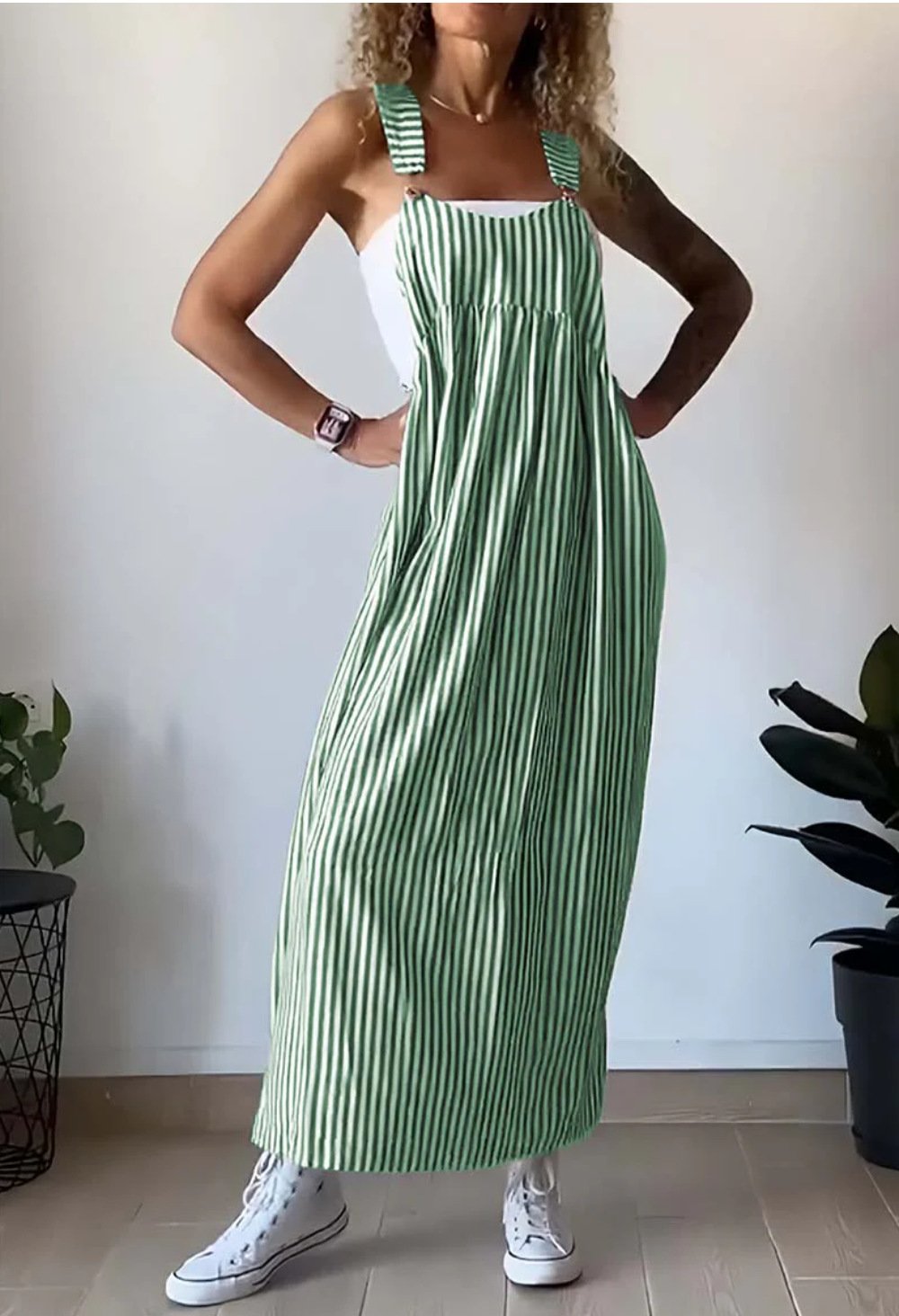 Rebecca® | Lässiges, gestreiftes Jumpsuit-Kleid