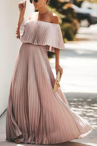 Serena® | Langes Rüschenkleid