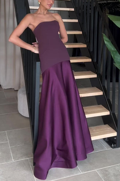 Sophia® | Elegantes, trägerloses, ausgestelltes langes Kleid