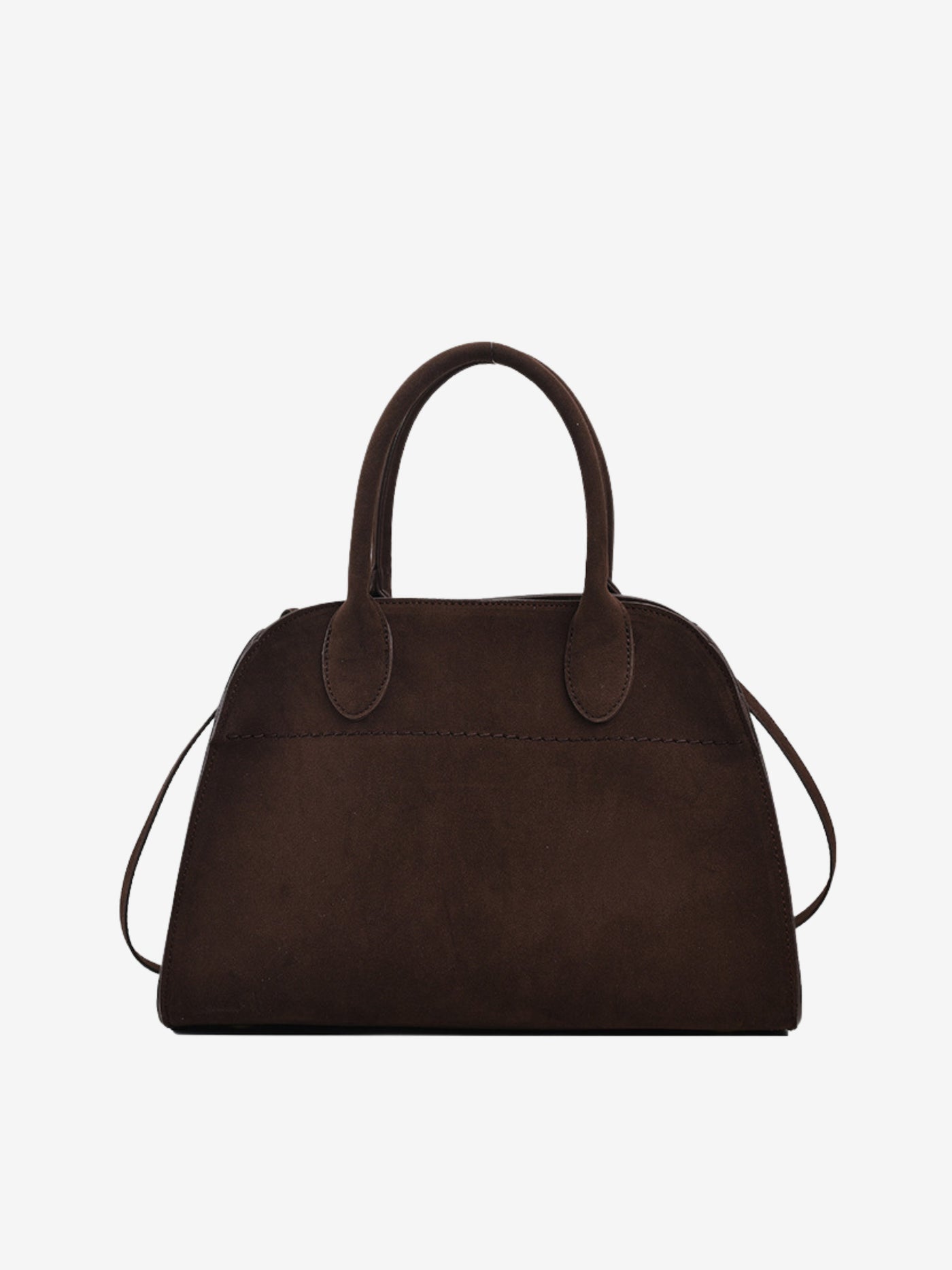 Handtasche aus Veloursoptik | Klassischer Schnitt | Zeitlose Eleganz
