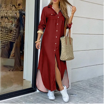 Charlotte | Entspannte lange Hemdbluse