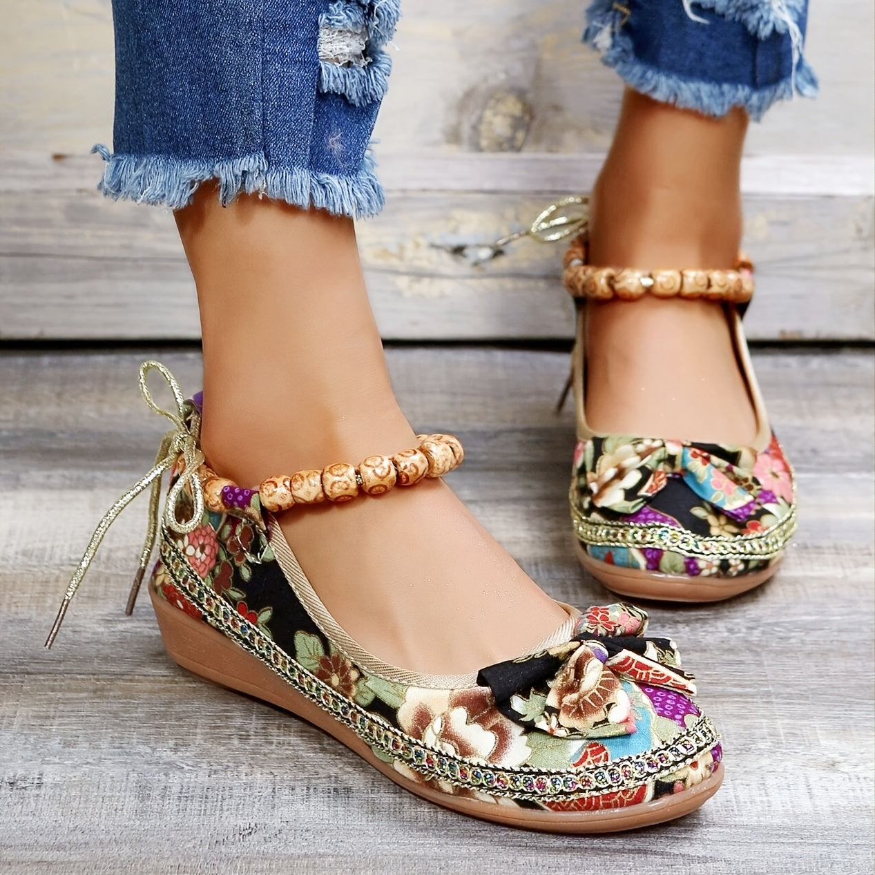 Zora® | Bequeme Schuhe mit Blumendruck