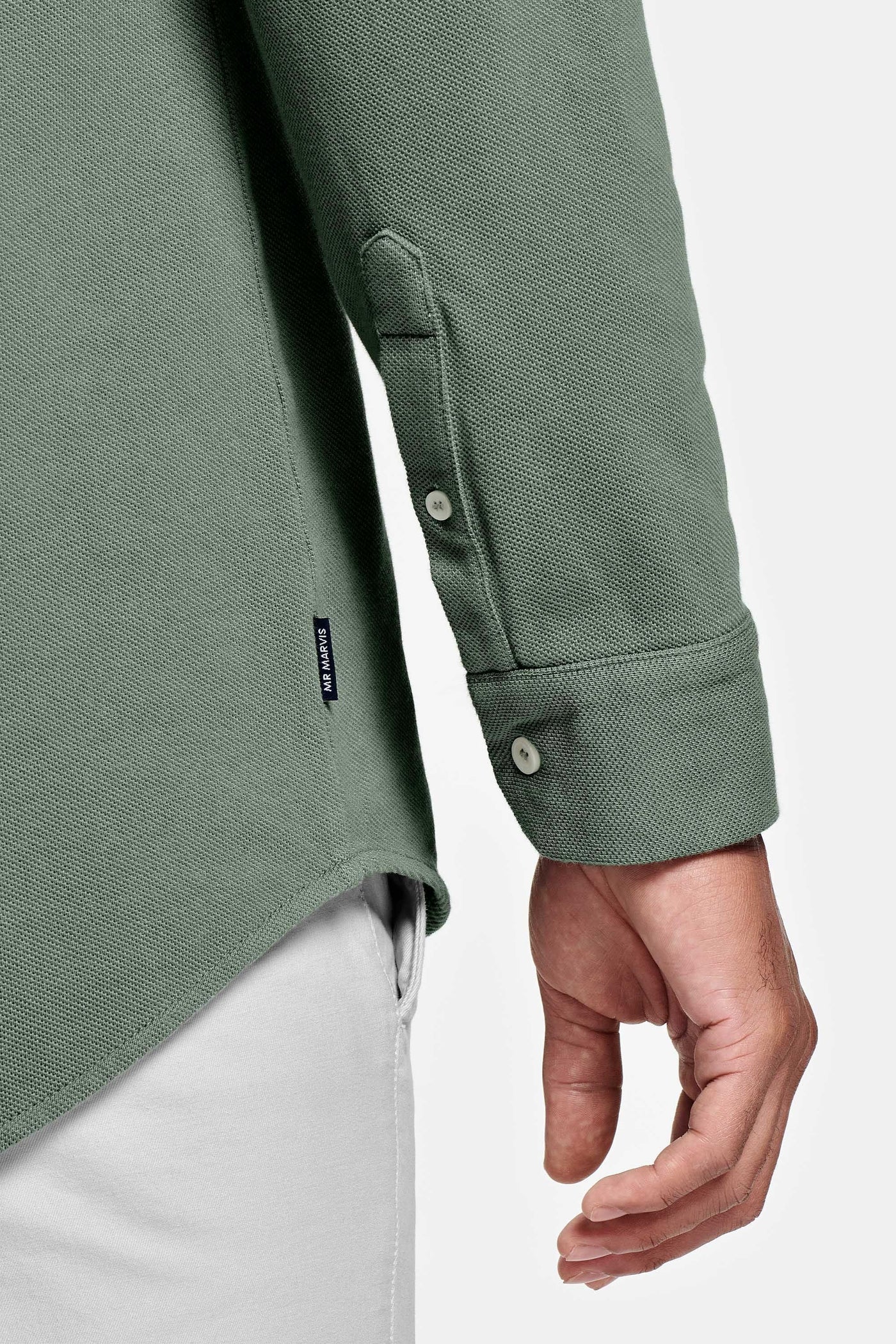 Grüne Piqué Shirt