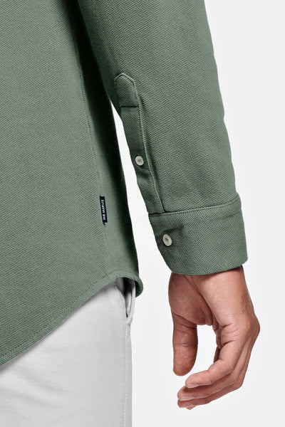 Grüne Piqué Shirt