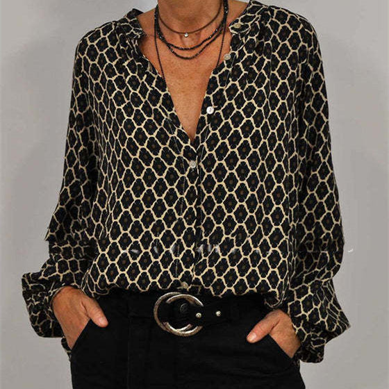 Oona® | Elegante bedruckte Bluse