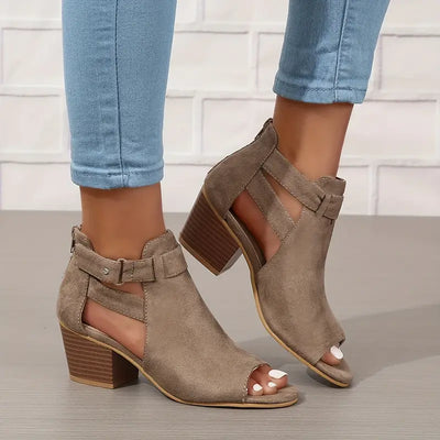 Deliah | Stilvolle und komfortable orthopädische Sandalen mit dickem Absatz