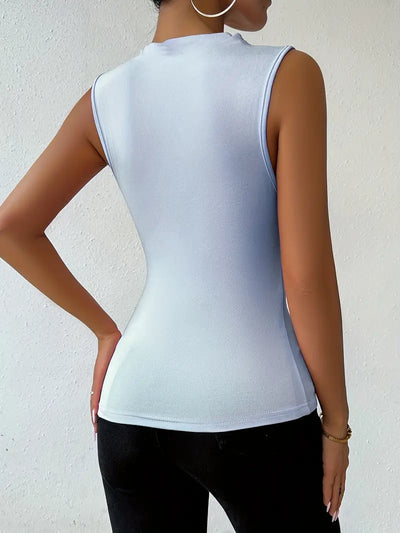 Eva | Elegantes Mid-High-Neck-Top