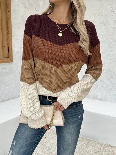 Heidi | Farbenfroher Crewneck-Pullover