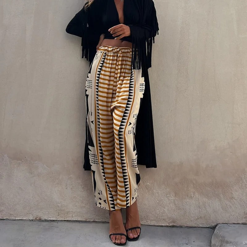 Sonia® | Pauline Ethno-Print-Hose mit elastischem Bund und Taschen