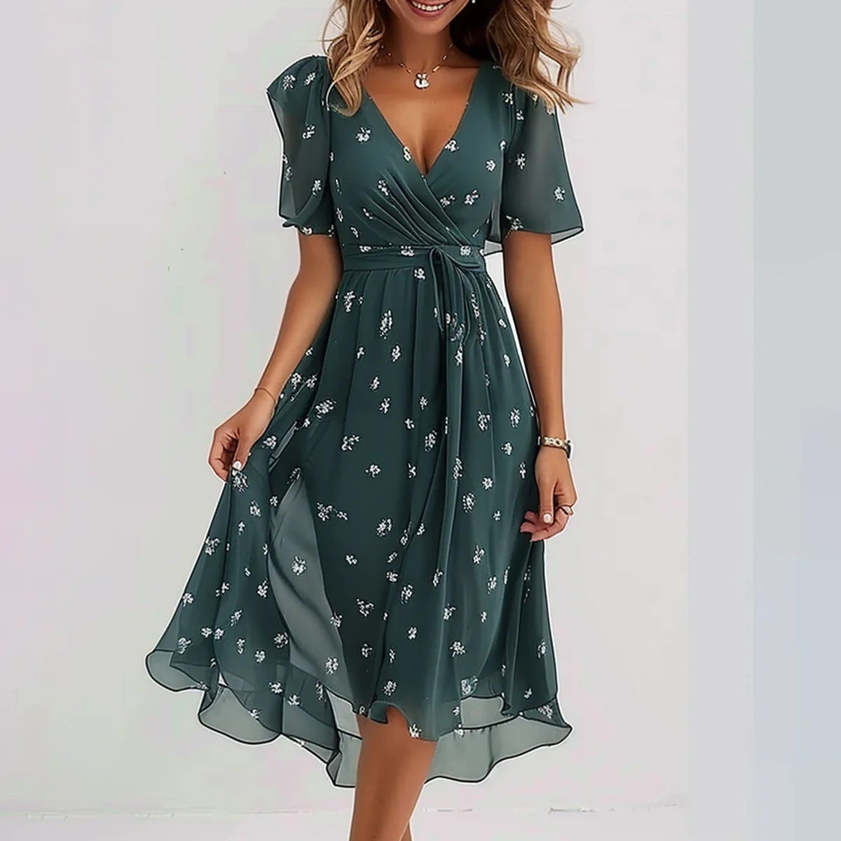 Priscilla® | Elegantes Kurzarmkleid