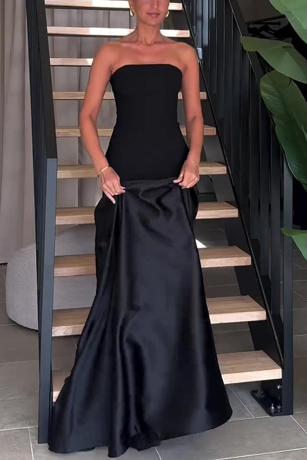 Sophia® | Elegantes, trägerloses, ausgestelltes langes Kleid