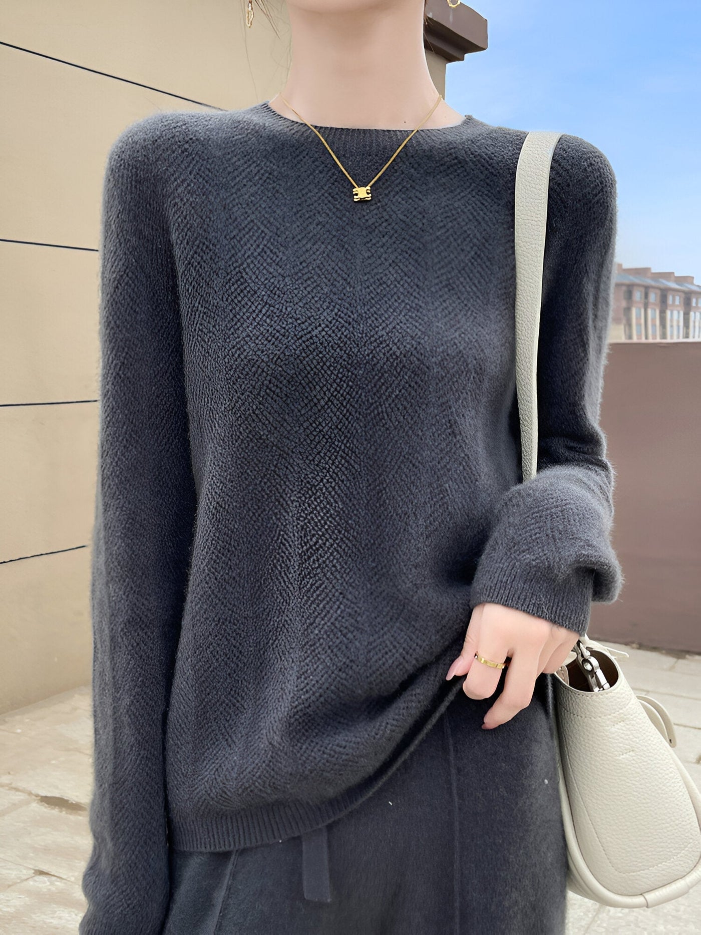 Helene | Merinowoll-Pullover mit eleganten Ausschnitten