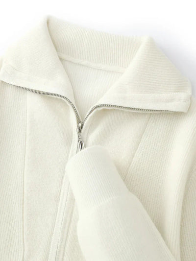 100% Cashmere Half Zip Pullover
